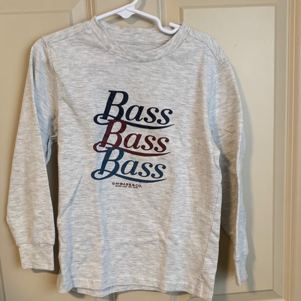 G.H. Bass & Co. Kids Light Gray Long Sleeve Tee